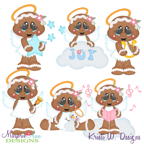 Sugar Angels Gingers Exclusive SVG Cutting Files + Clipart - Click Image to Close